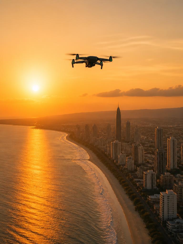Filmagem aérea com drone
